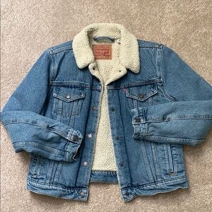 Levi's Classic Blue Sherpa-Lined Jacket